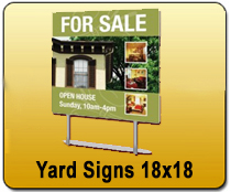 Yard Signs & Magnetic Business Cards - Yard Signs 18x18
